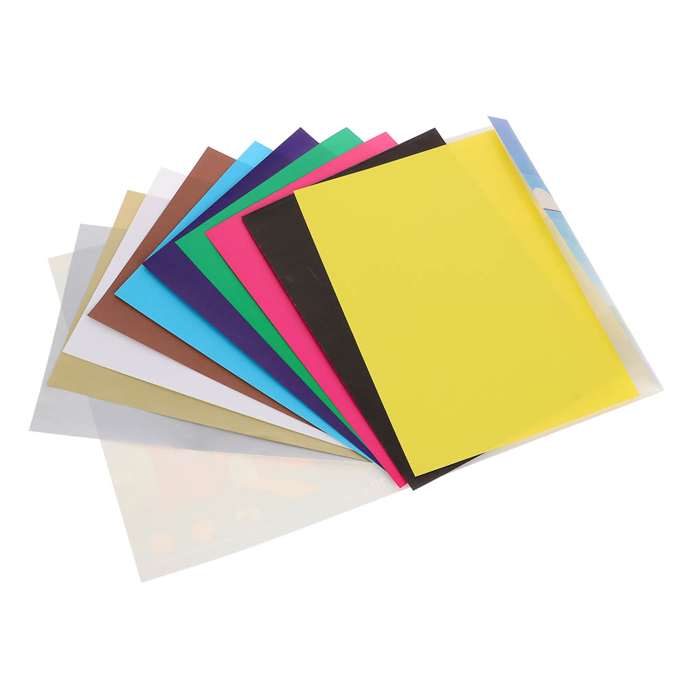 Бумага цветная ClipStudio "Альфа", А4, двухстор., мел. бум, 10л., 10цв.(вкл.золот. и сереб) - #2