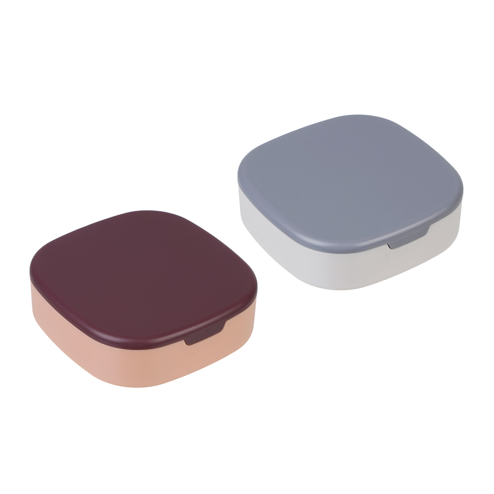 Шкатулка для украшений, 10x10x3 см, пластик, 2 цвета - #1