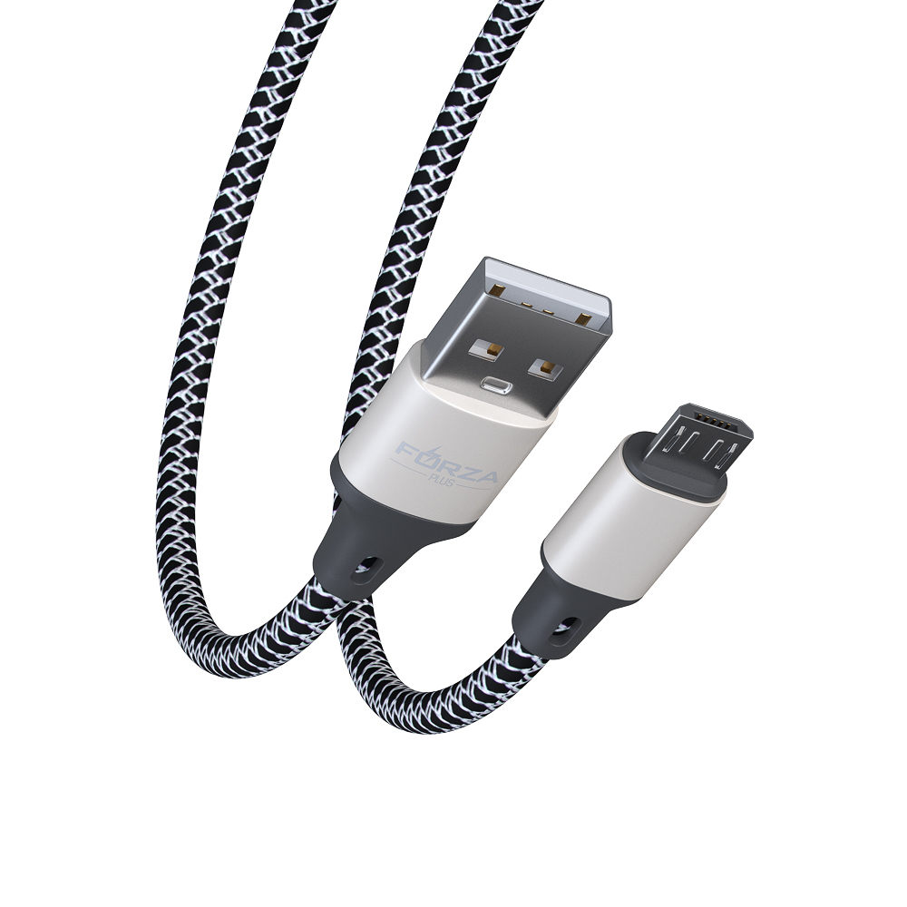 FORZA Кабель для зарядки Футбол Micro USB, 1м, 2А, стикеры в комплекте, 2 цвета, пакет - #5