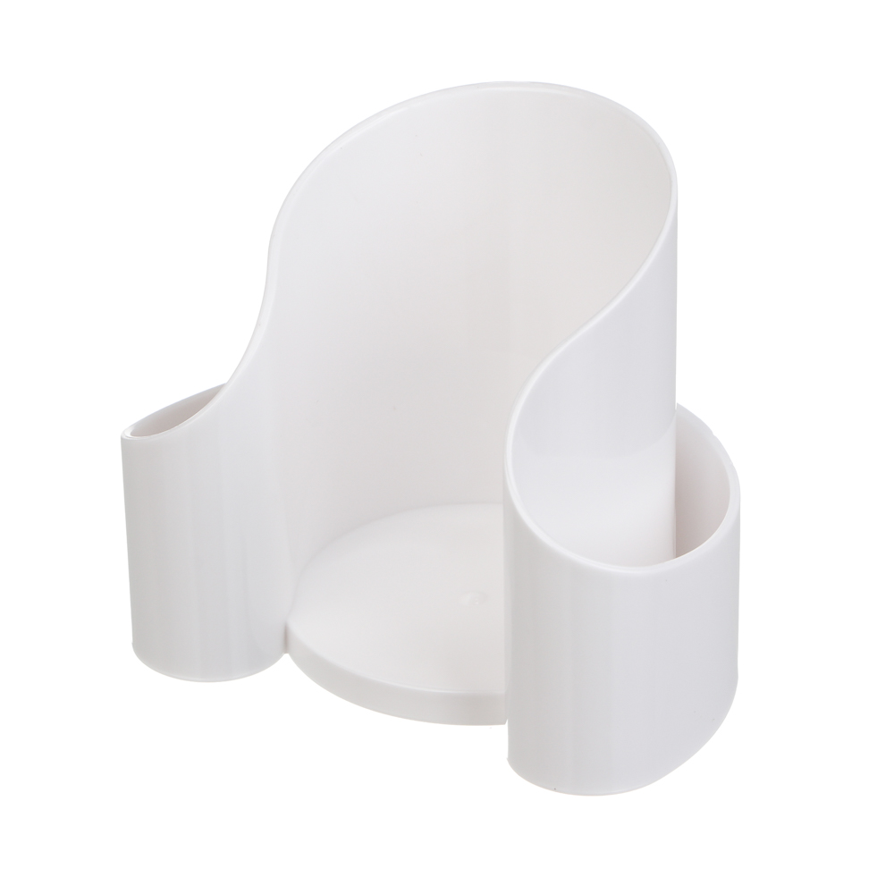 Органайзер для ватных дисков и палочек тм ЮНИLOOK, пластик,10,5х7,5х9 см, белый - #3