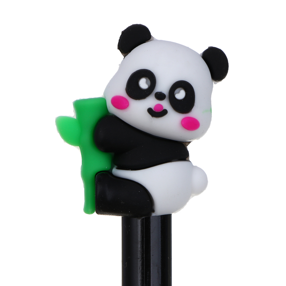 Ручка гелевая синяя, с наконечником в форме панды, 4 дизайна - #6