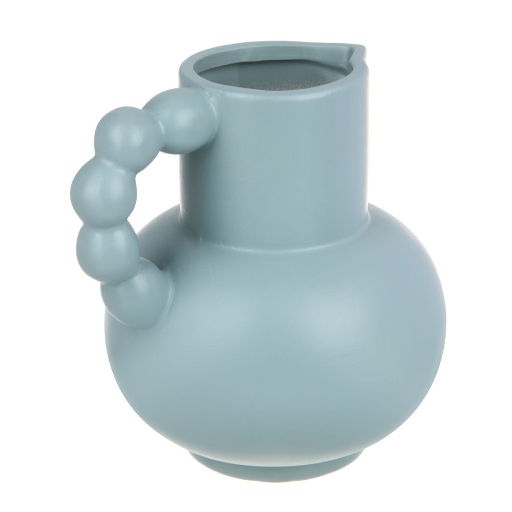 Ваза керамическая, 16x18,5x19 см, керамика, цвет синий - #4