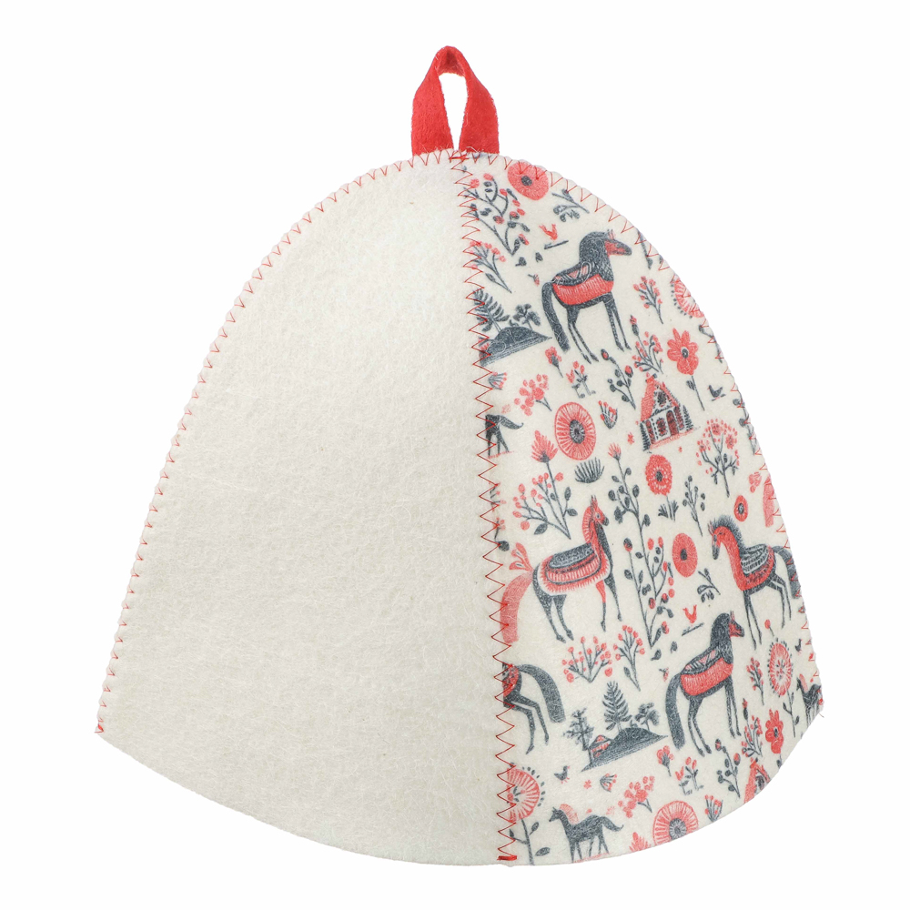 Шапка банная с принтом Амонд в асс., войлок - #2