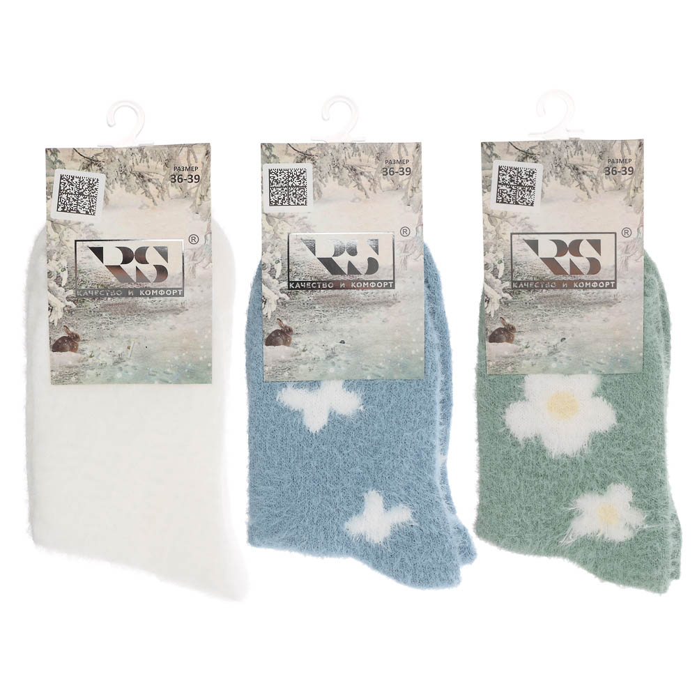 Носки женские с имитацией норки р. 36-39, 98% полиэстер, 2% спандекс, RSQ6 - #6