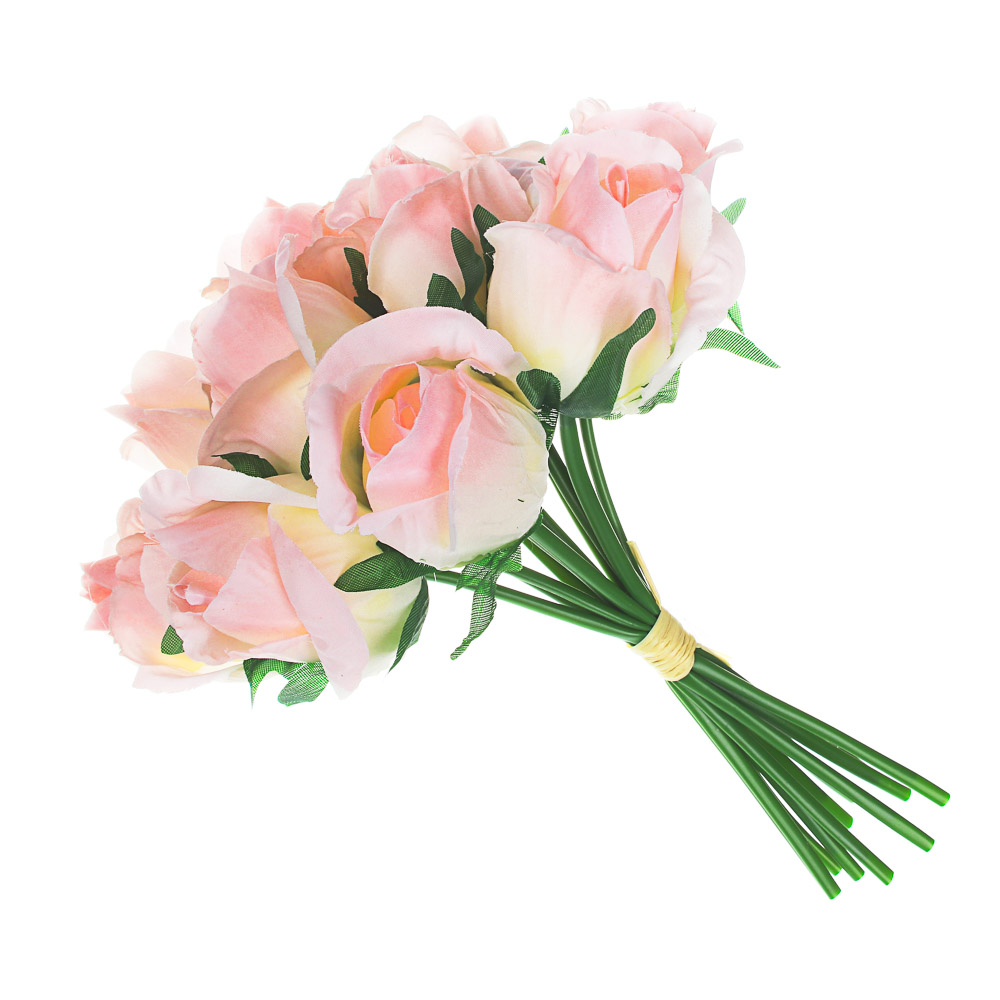 LADECOR Букет роз, 25см, пластик, полиэстер, 11 роз, 6 цветов - #6