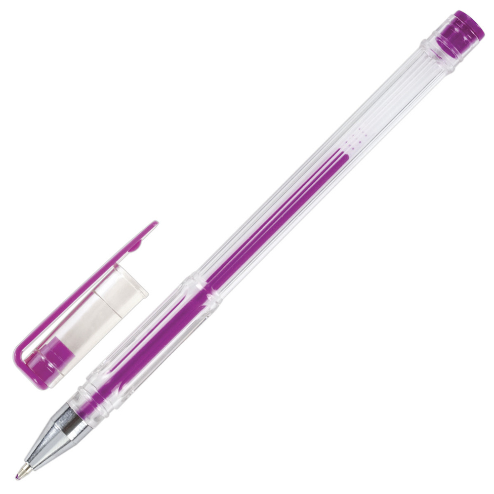 Набор гелевых ручек, 6 цветов, неоновые чернила, прозр. корпус, 0,7 мм, линия письма 0,5 мм, 142798 - #14