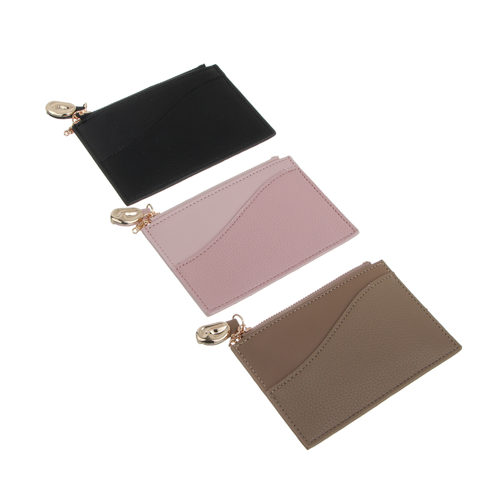 Кардхолдер для карт и купюр на цепочке 4 слота тм ЮL Drop , ПУ, металл, 13,5х9см, 3 цвета, С344-11 - #1