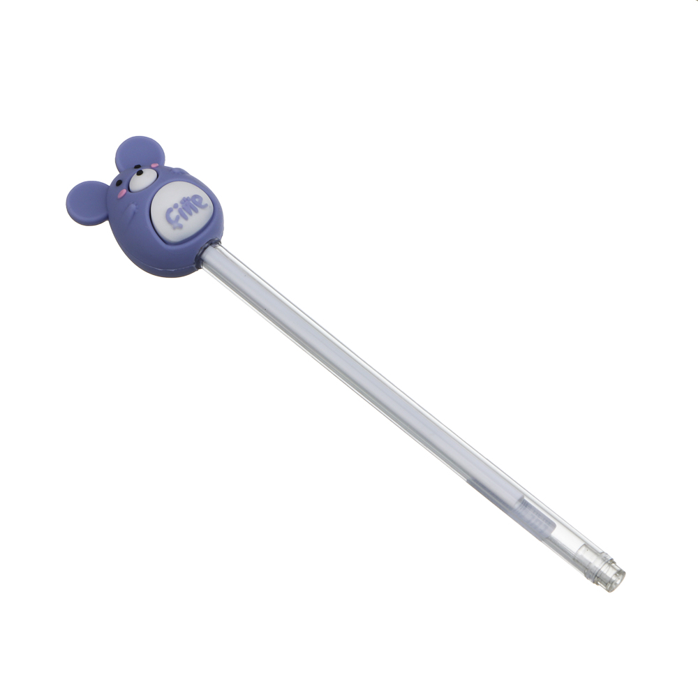 Ручка гелевая черная "Мышки", 4 вида - #2