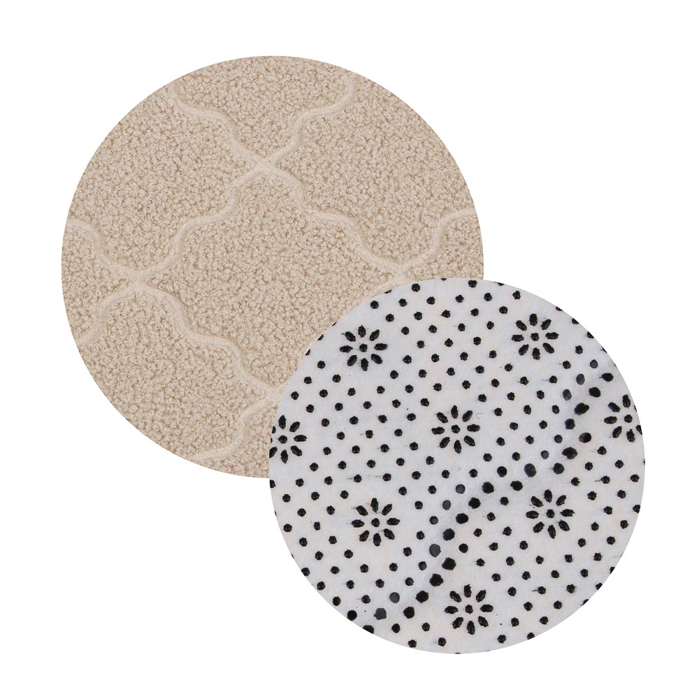 VETTA Коврик для ванной, вельвет, губка 0,8 см, полиэстер, 50х80 см, петли, бежевый - #3