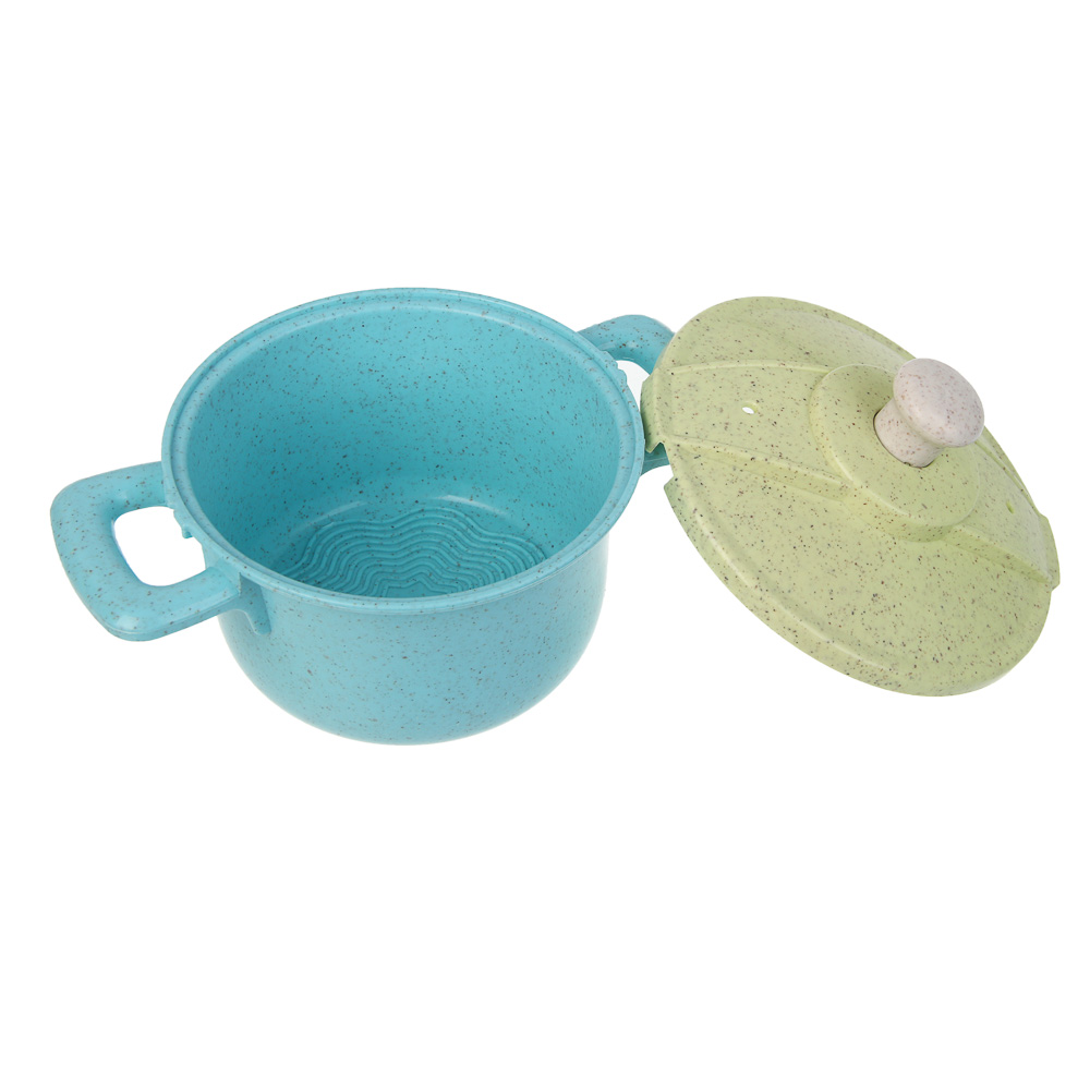 ИГРОЛЕНД Игровой набор посуды "Экопластик", 14 предметов, пластик, 29х10х20 см - #8