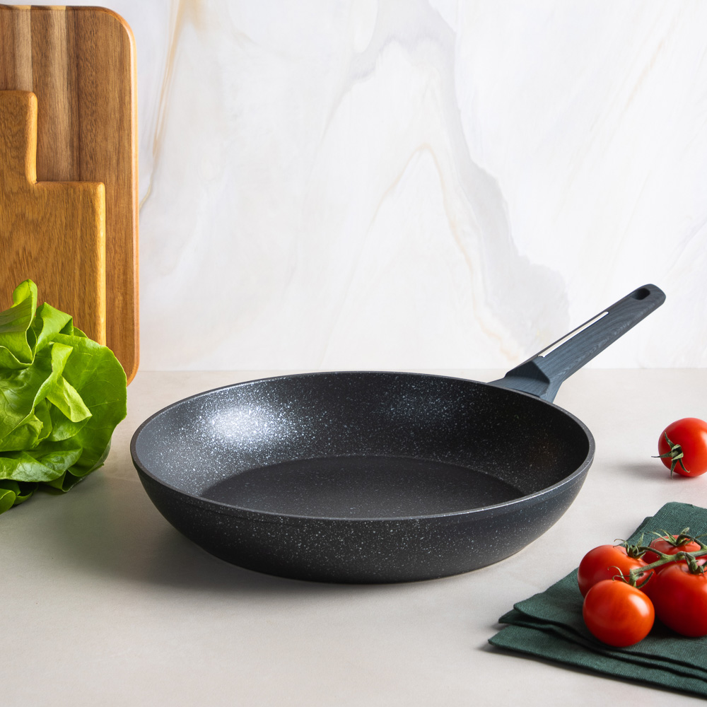 SATOSHI Гардан Сковорода литая d28см, антипригарное покрытие мрамор, индукция - #10