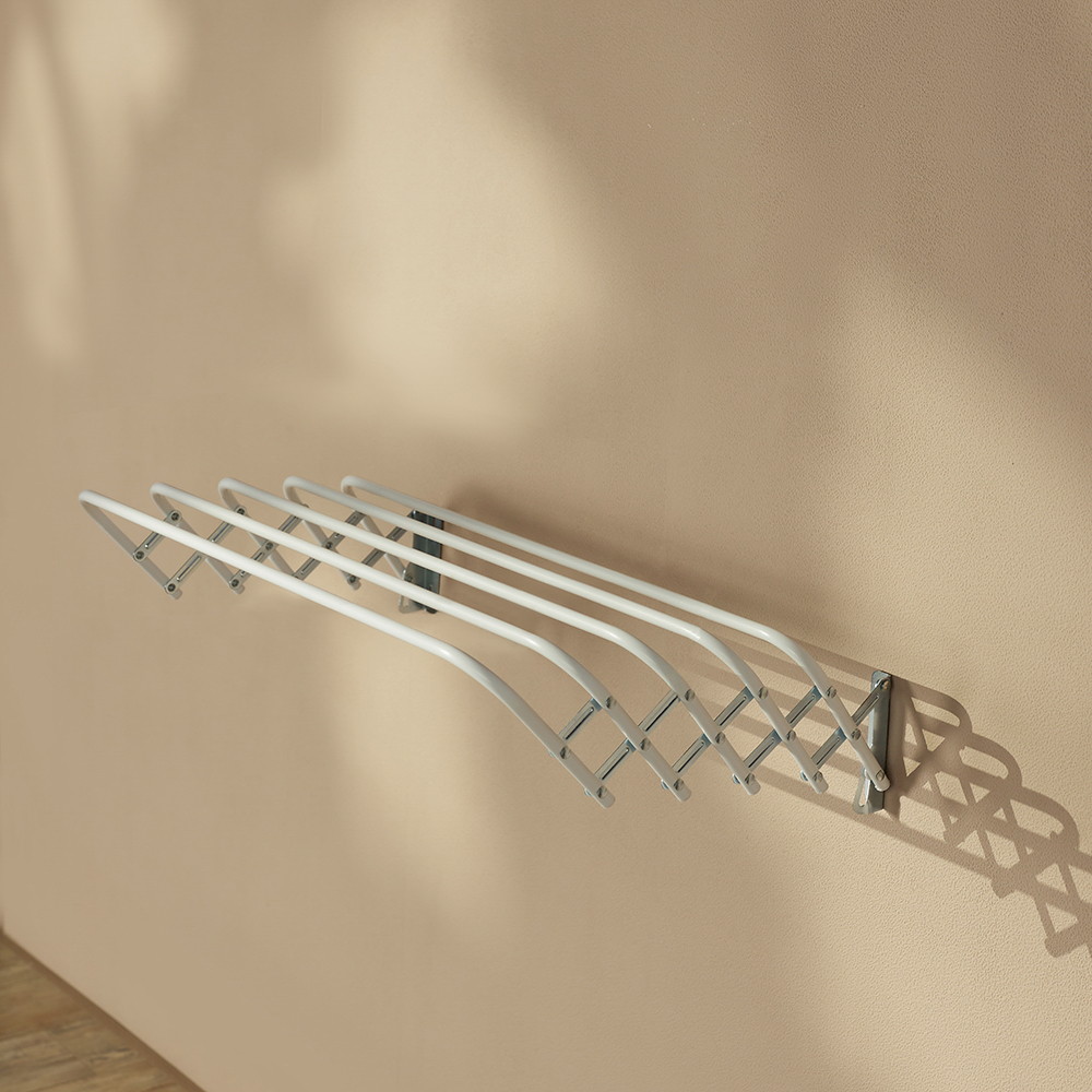 VETTA Сушилка для белья настенная раздвижная, окрашенная сталь, 100см - #9