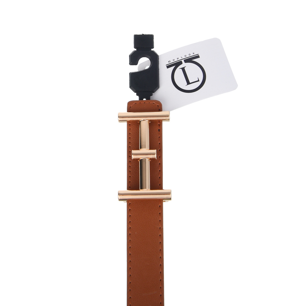 ЮL Ремень женский, ПУ, металл, ширина 2,3см, длина 95/105см, 2 цвета, РЖ25-01 - #5