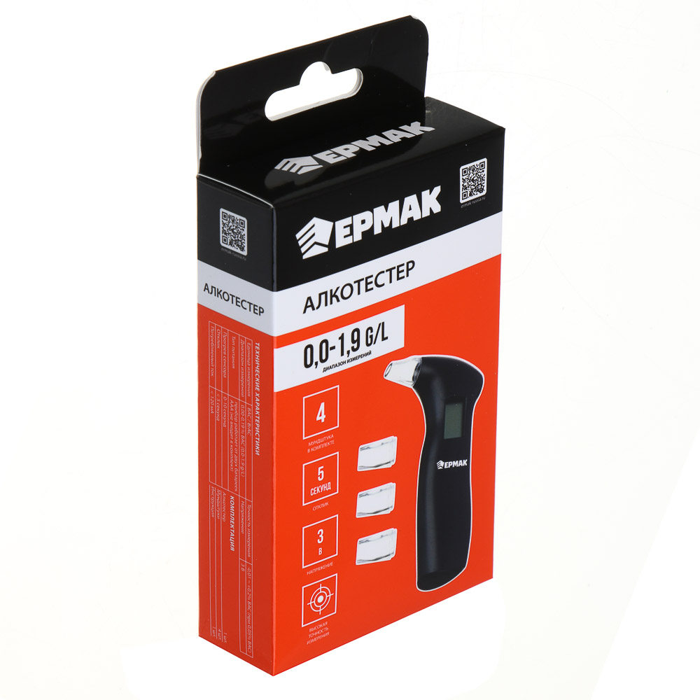 ЕРМАК Алкотестер, 4 мундштука в комплекте - #8