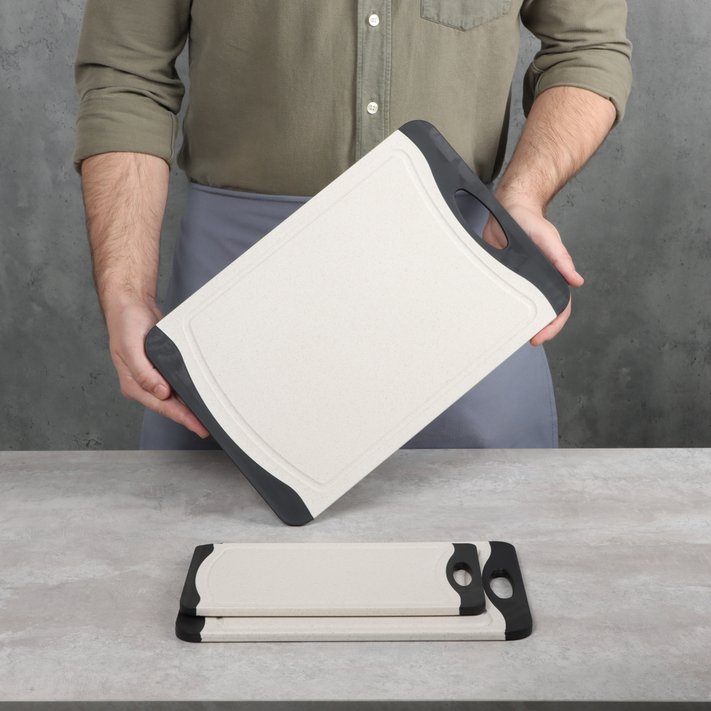 SATOSHI Женева Набор досок разделочных 3шт 36,5х24,5х0,8 см; 29х20х0,8 см; 25х14,5х0,8 см, пластик - #10