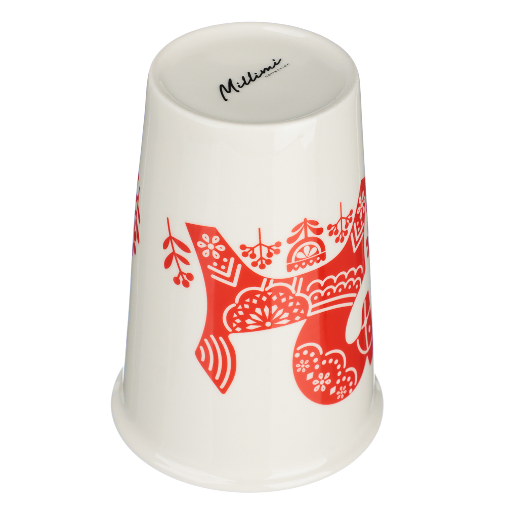 MILLIMI Кружка для кофе с силиконовой крышкой 450мл, фарфор, 2 дизайна - #6