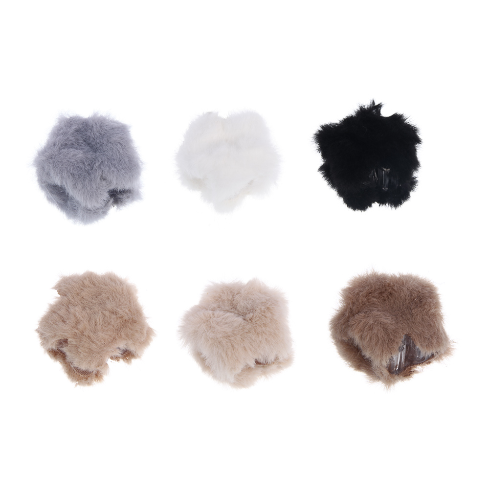 Краб для волос, тм ЮНИLOOK, 4,5см, полистирол, иск. мех, 6 цветов, #8 - #1