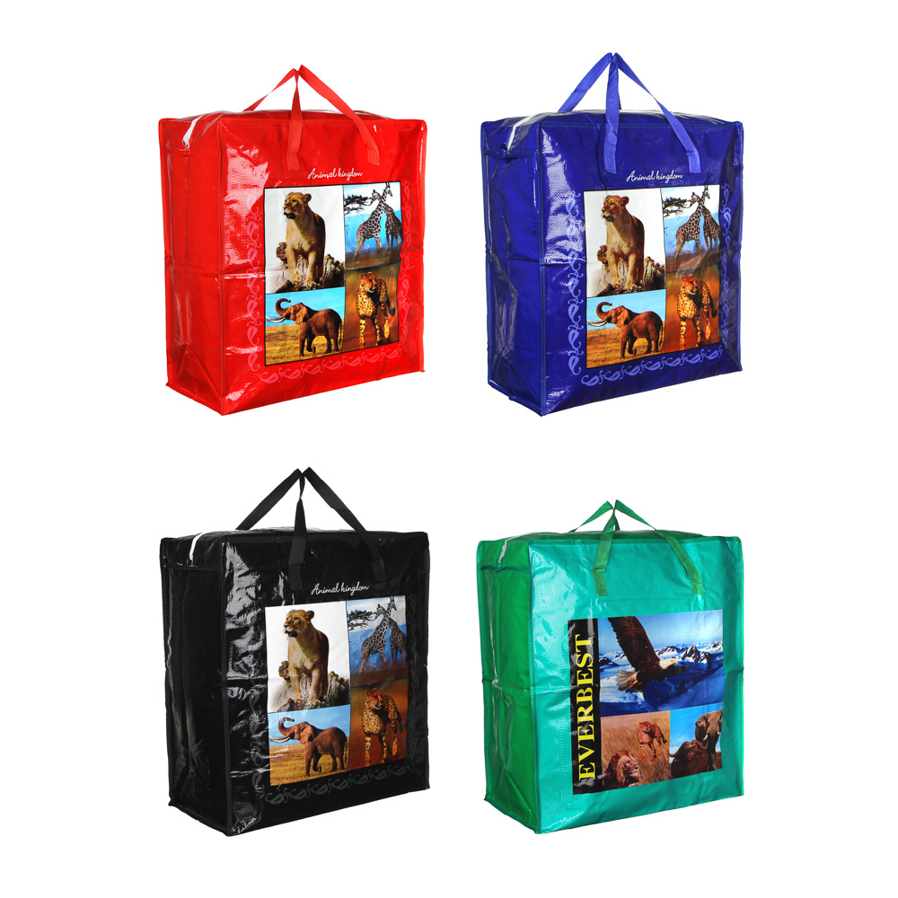 Сумка хозяйственная тм VETTA, 50х55х25см, 68 литров, до 6кг, полипропилен, 4 дизайна - #1