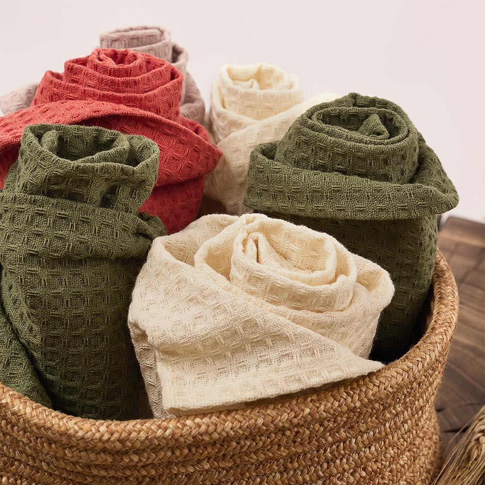 PROVANCE Кантри Комплект вафельных полотенец 3шт, 40х60см,100% хлопок, 2 цвета - #13