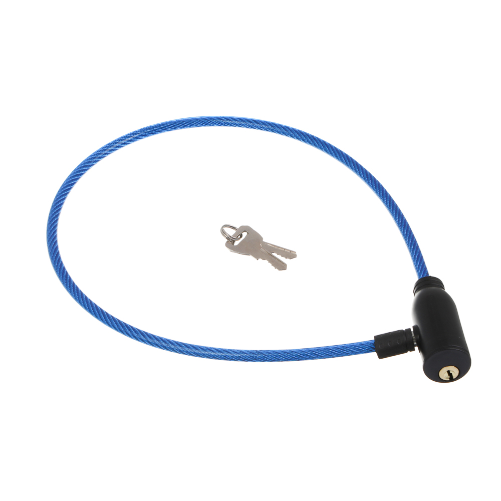 Замок велосипедный тм BY SPORT, противоугонный, тросовый, 600х7мм, металл, ПВХ, 3 цвета - #2