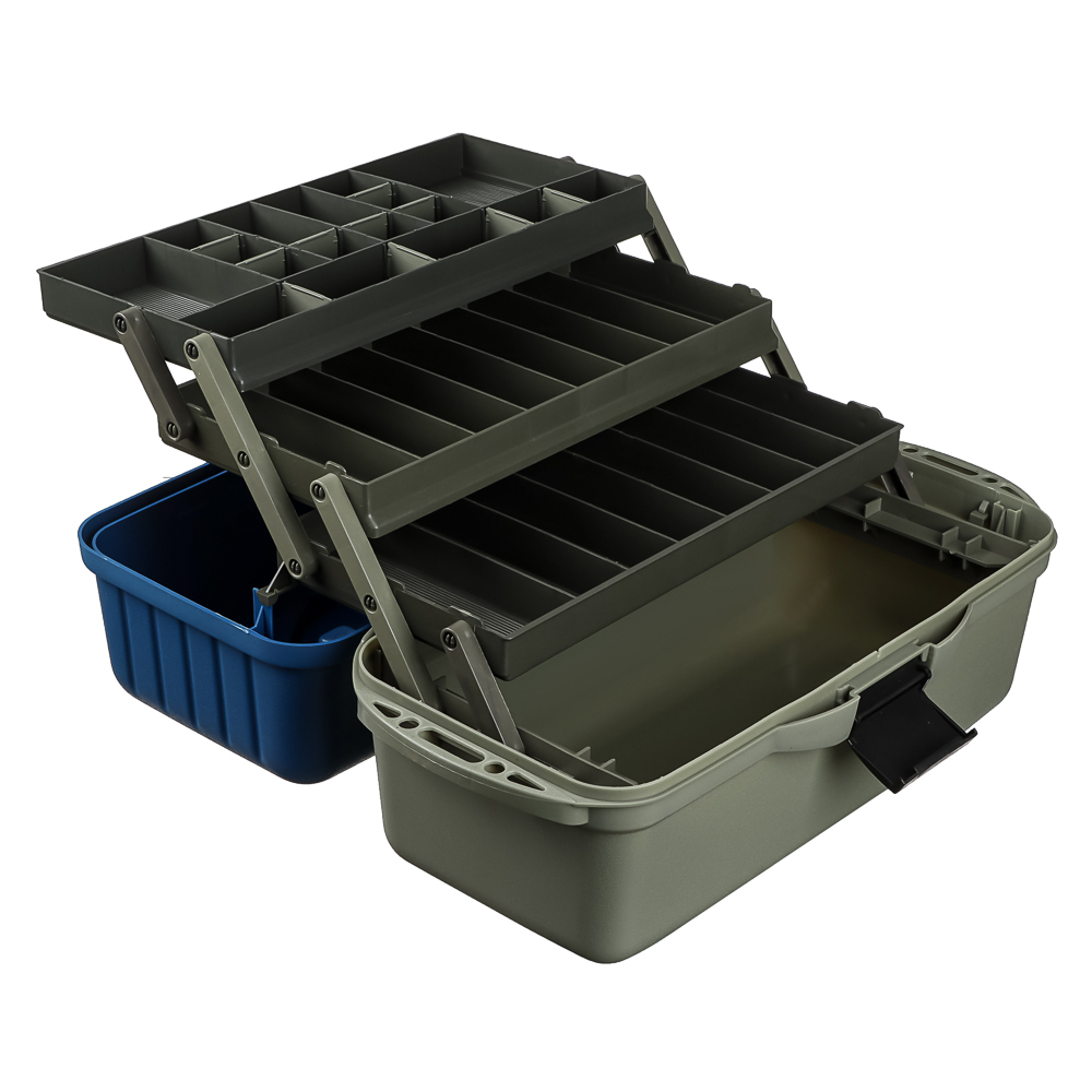 AZOR FISHING Ящик рыболова трехполочный, 45x22,x24см, пластик, синий (MB-PL-07_2) - #8