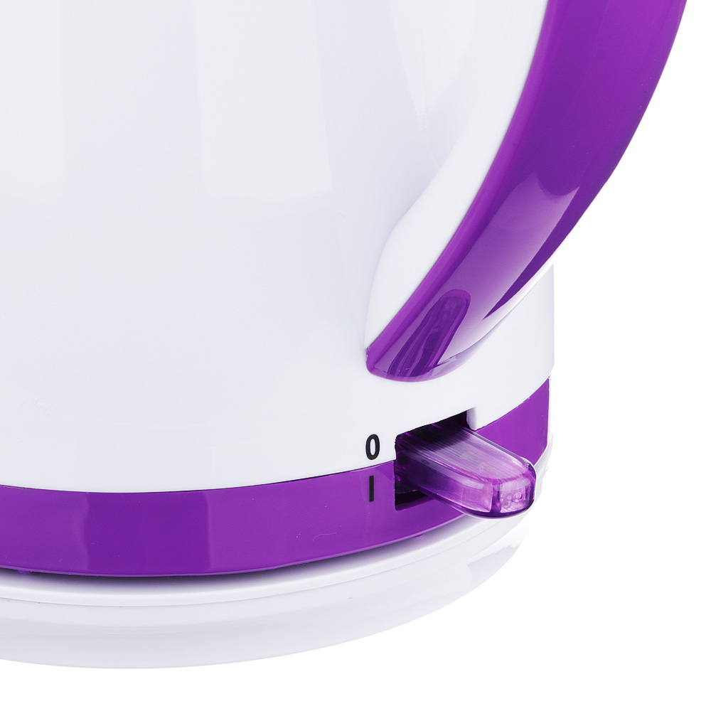 Чайник электрический 1,7 л LEBEN, 1850 Вт, пластик, белый/розовый - #3