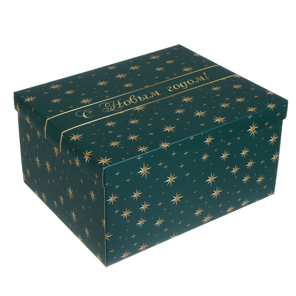 Коробка складная, 31,2x25,6x16,1 см, бумага, 5 дизайнов - #2