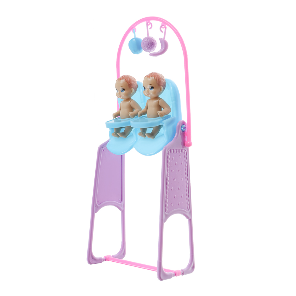 ИГРОЛЕНД Кукла с животиком и младенцами, 28 см, с акс., PVC, ABS, полиэстер, 21х7х33 см - #11