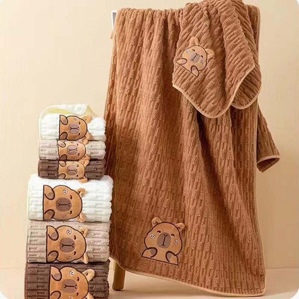 PROVANCE Капибары Полотенце супервпитывающее, 70х120см, 80% полиэстер, 20% полиамид, 280гр/м, 4 цв. - #1