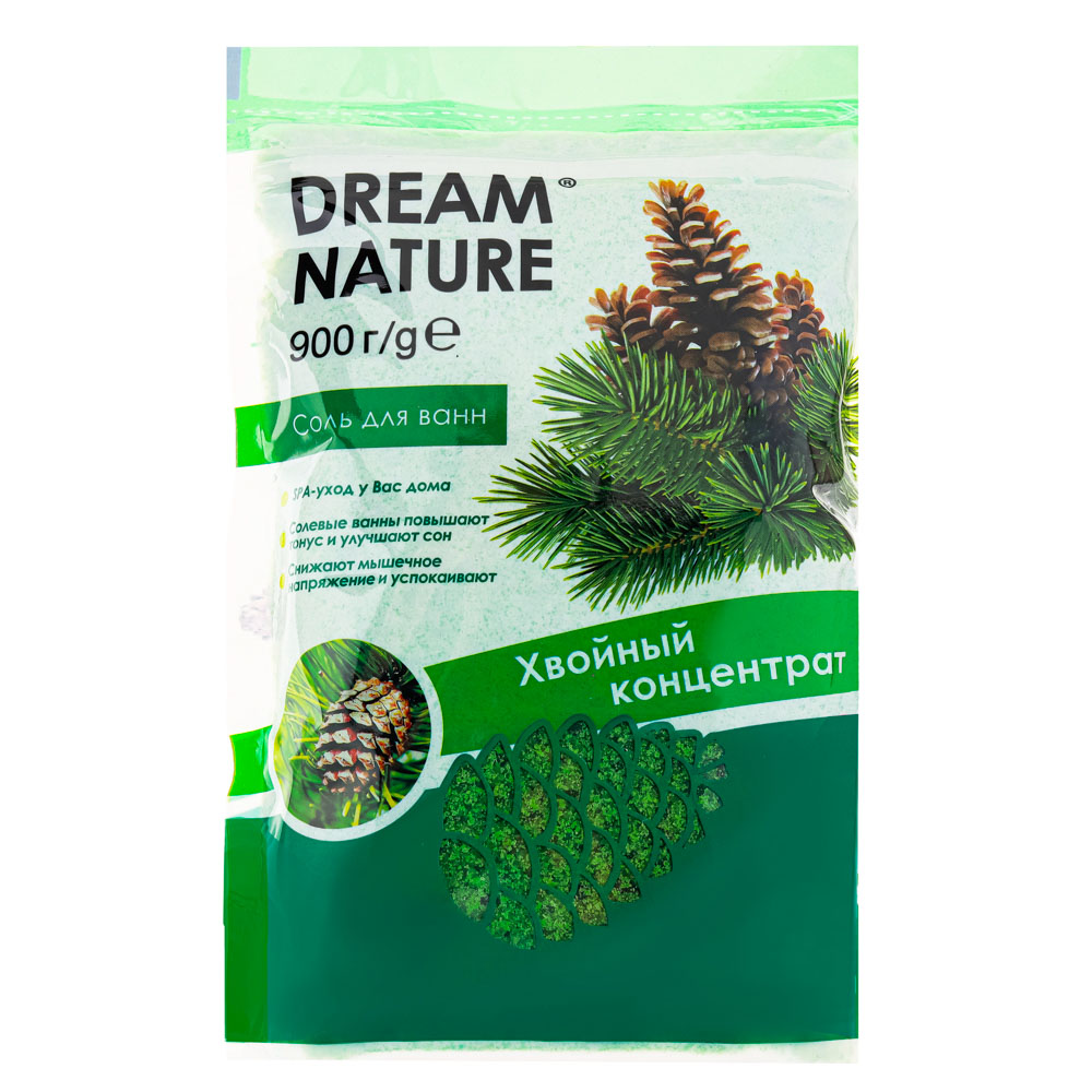 Соль для ванн Dream Nature "Хвойный концентрат", 900 г - #1