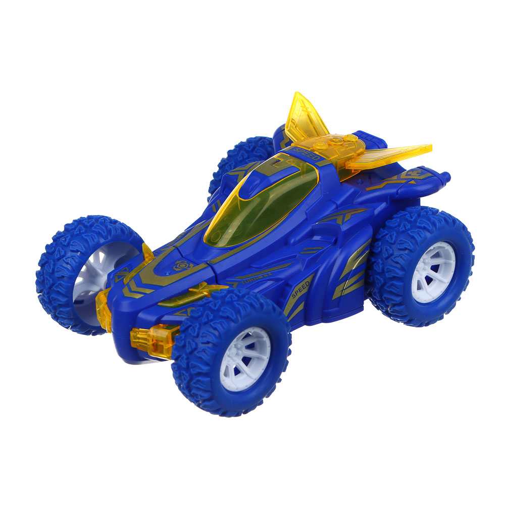 ИГРОЛЕНД Машинка трюковая, свет, разворот, 3хLR41, АBS, РР, 12x9,5x5,5см, 4 дизайна - #4