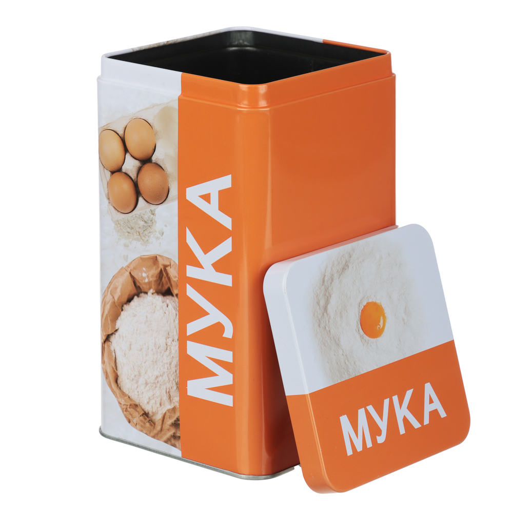 Банка для муки 17x10x10см, жесть - #3