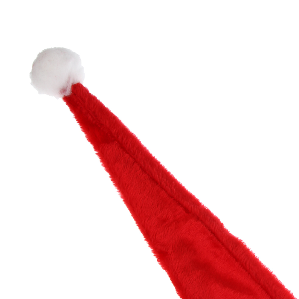 СНОУ БУМ Набор новогодний длинный колпак 28x99см + варежки 11x20см, полиэстер, красный - #3