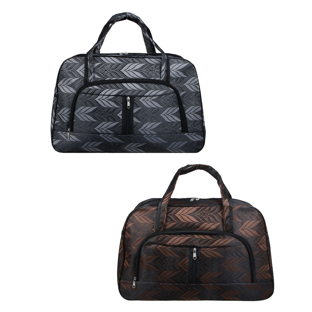 ЮL Сумка дорожная с длинным ремнем, полиэстер, 52х34х19см, 2 цвета, КЖС24-09 - #1