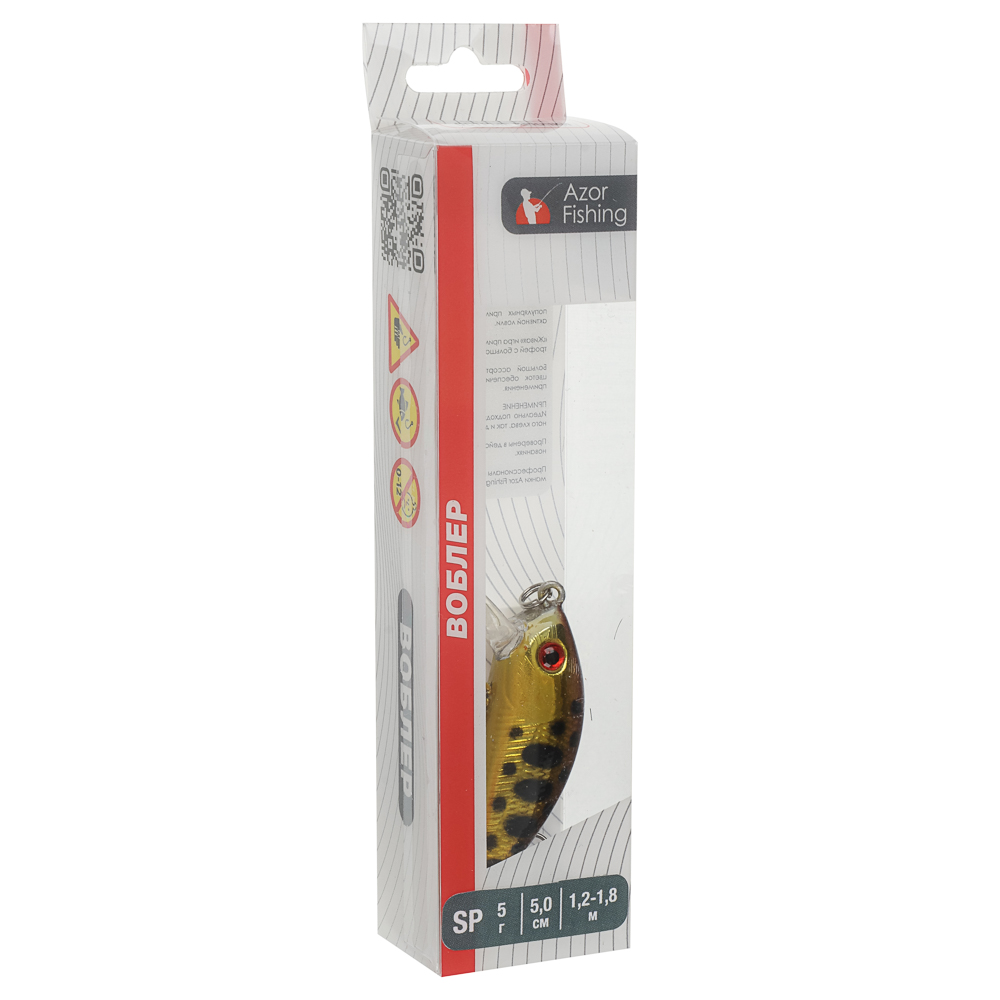 Воблер "Лайт Минноу" тм AZOR FISHING, SP, 5,0гр, 50мм, 1,2-1,8 м, 5 цветов - #17