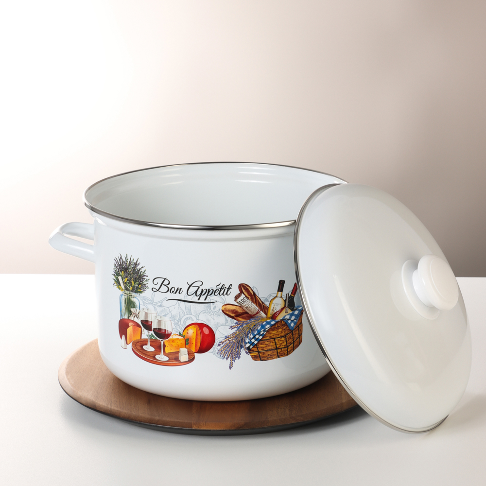 Кастрюля эмалированная 6,0л "Аппетит" - #6