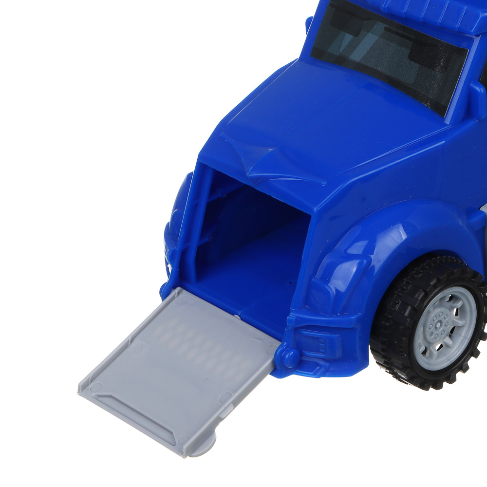 ИГРОЛЕНД Автовоз с треком, 3 машинки, металл, PP, 33,5х13х8,5 см, 3 дизайна - #10