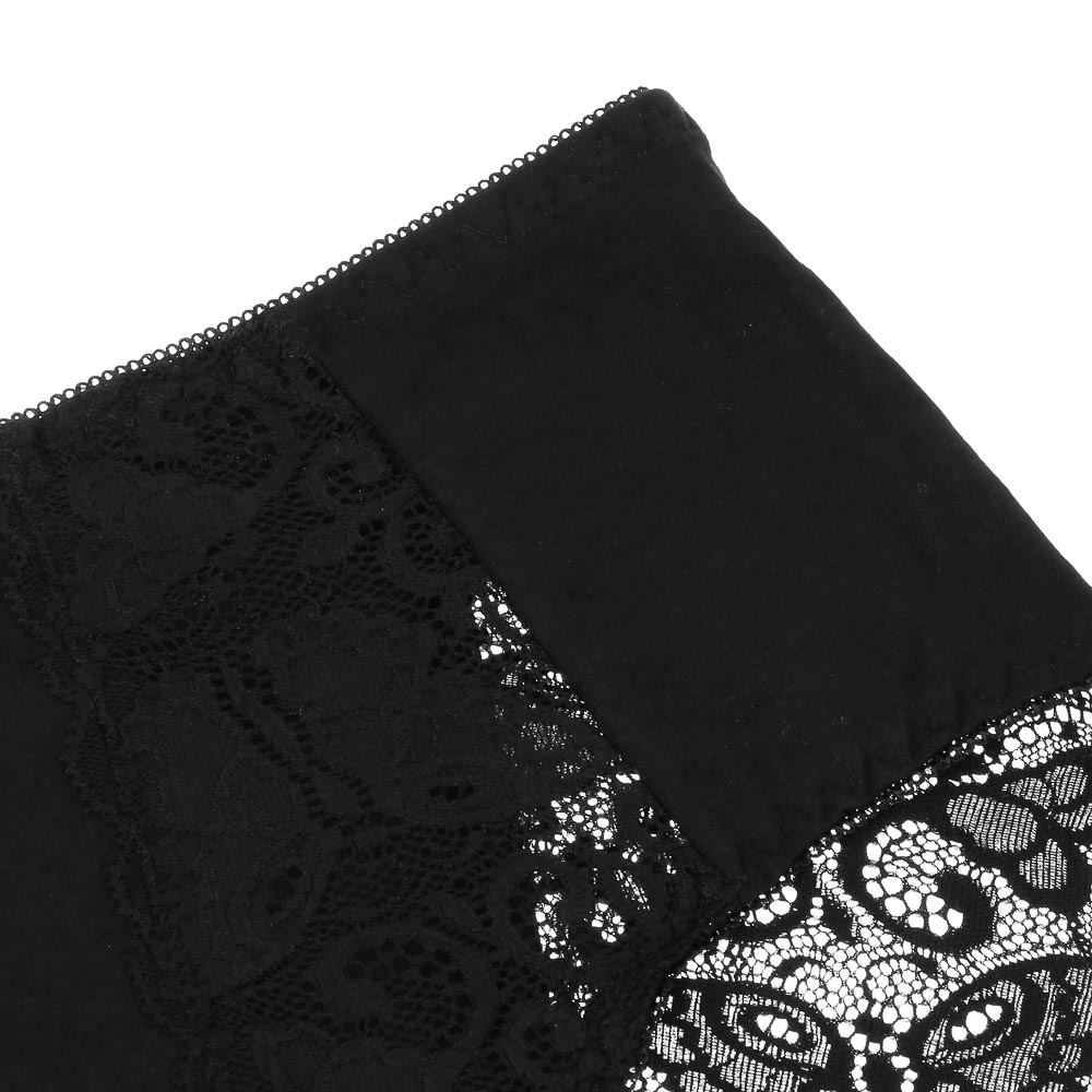 GALANTE Трусы женские макси с кружевом, р.54, 95%хлопок, 5%спандекс, черный, НБ25-16 - #2