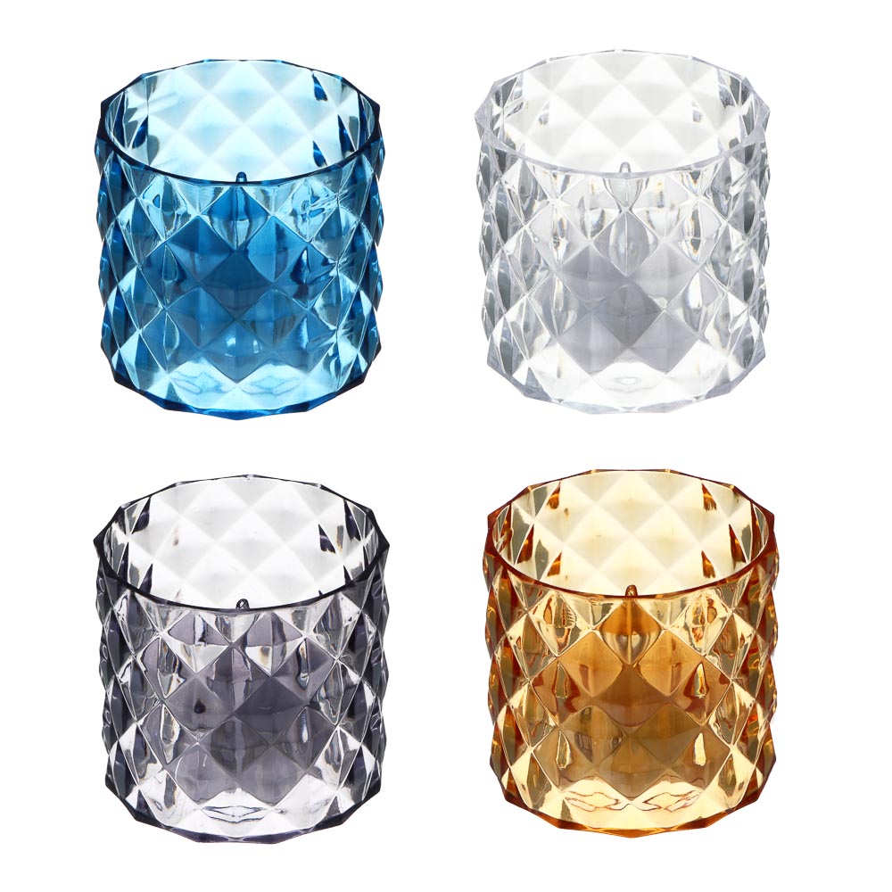 СНОУ БУМ Светильник декор. LED в виде свечи в стакане, 5,9х5,4см, PS, 3хAG10, 1 режим, 4 дизайна - #1