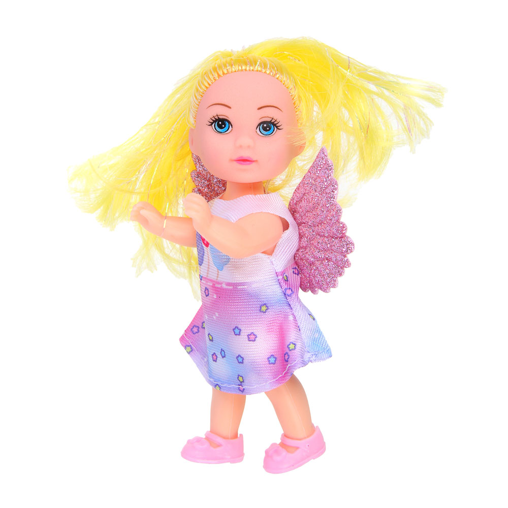 ИГРОЛЕНД Кукла с крылышками и цветн.волосами, 11 см, ABS, PVC, полиэстер, 13,5х4,5х18 см, 6 дизайнов - #5