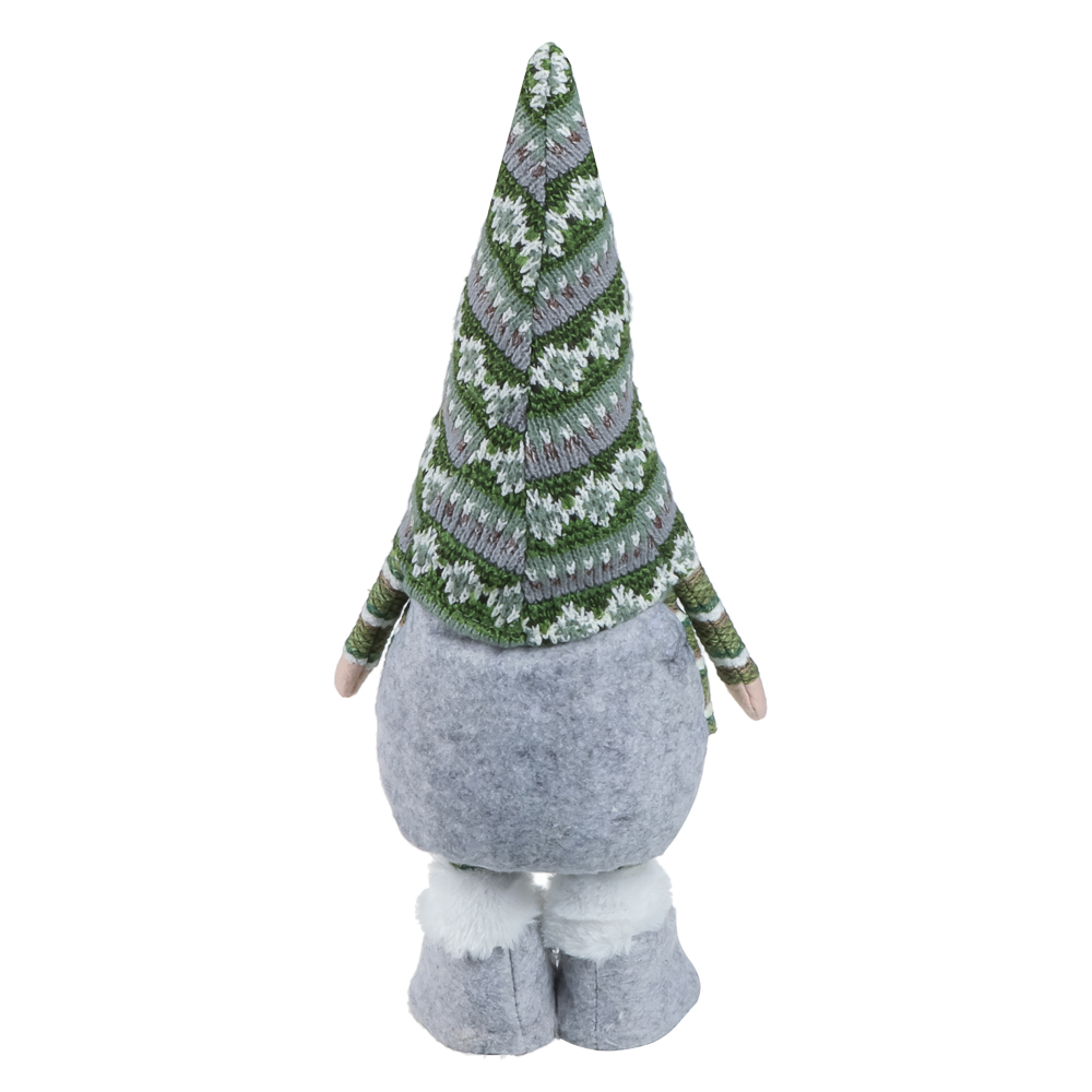 СНОУ БУМ Фигура декоративная "Гном" с выдвижными ногами 50,5-77 см, полиэстер, 2 дизайна - #8