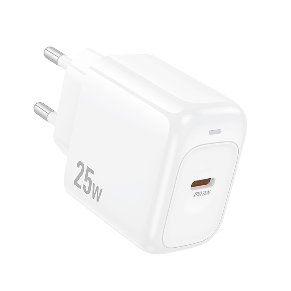 hoco. Зарядное устройство модель CS53A, USB-С 25W, цвет: белый - #6