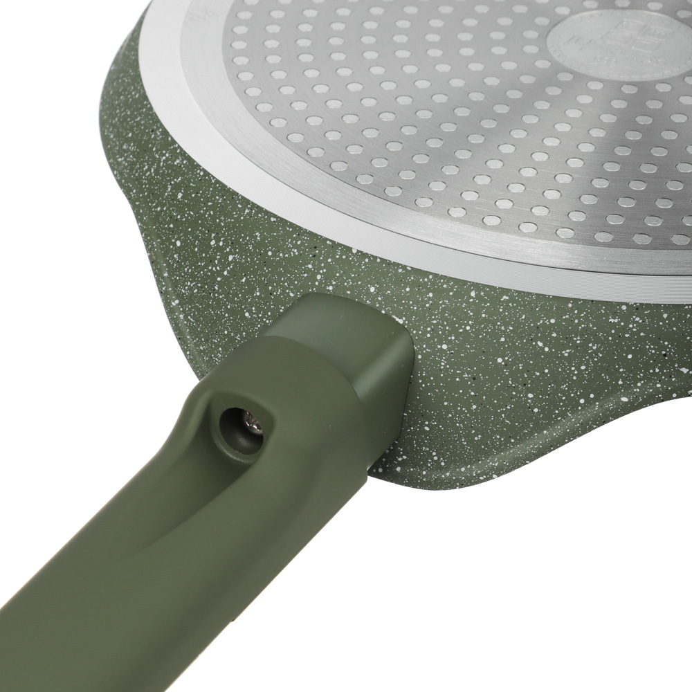 SATOSHI Кантри Сковорода литая блинная d24см, антипригарное покрытие мрамор, индукция, 3 цвета - #13