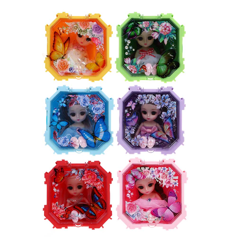 ИГРОЛЕНД Кукла шарнирная в шкатулке, PP, PVC, ABS, 10,5х6х10,5 см, 4 дизайна - #2