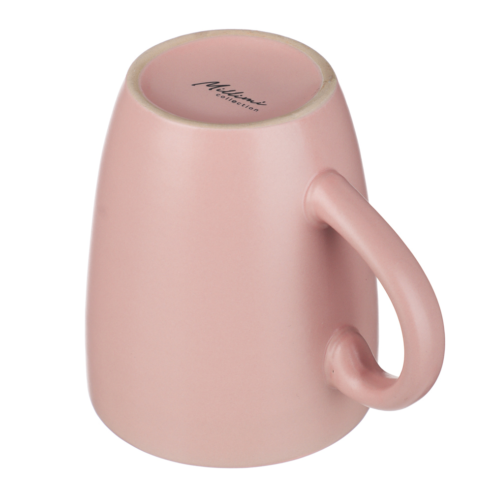 Кружка 350мл, тм MILLIMI розовый, керамика - #3