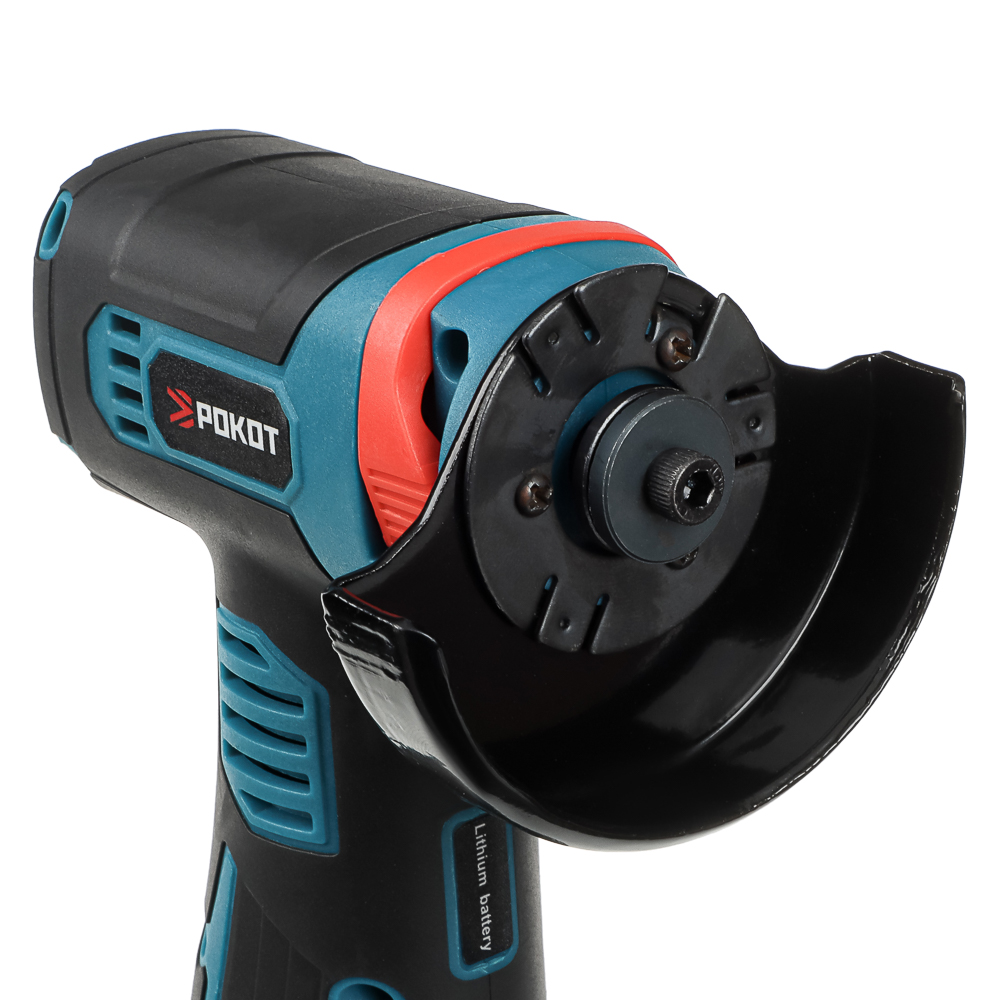 РОКОТ Аккумуляторная мини УШМ 12в, 2акб, пластиковый кейс, зарядное устройство, 7 дисков в компл. - #7