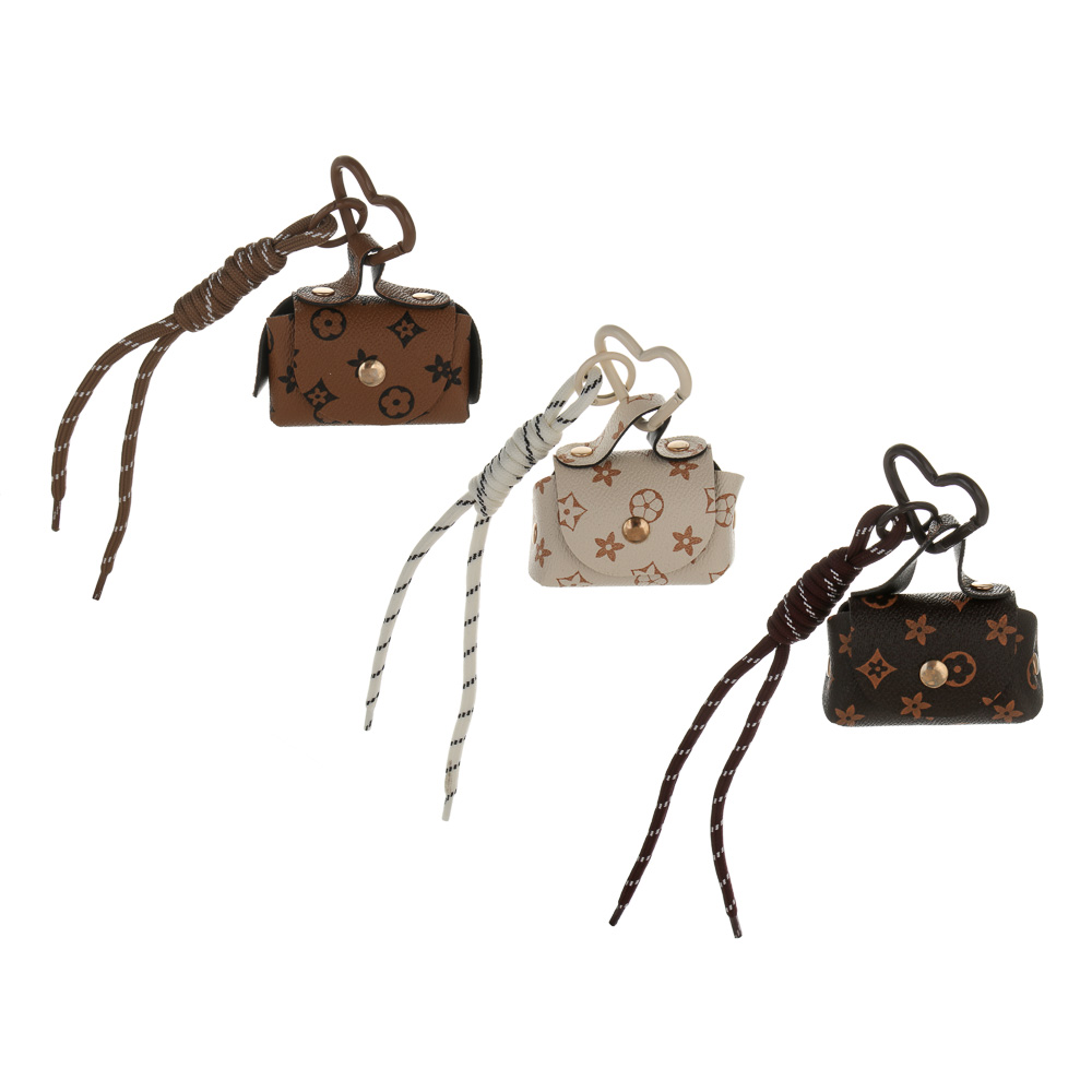 Подвеска паракорд с мини сумочкой на брелоке тм ЮL, ПУ, нейлон, пластик, 7х5,5х3,5 см, 3 цвета, арт. - #1