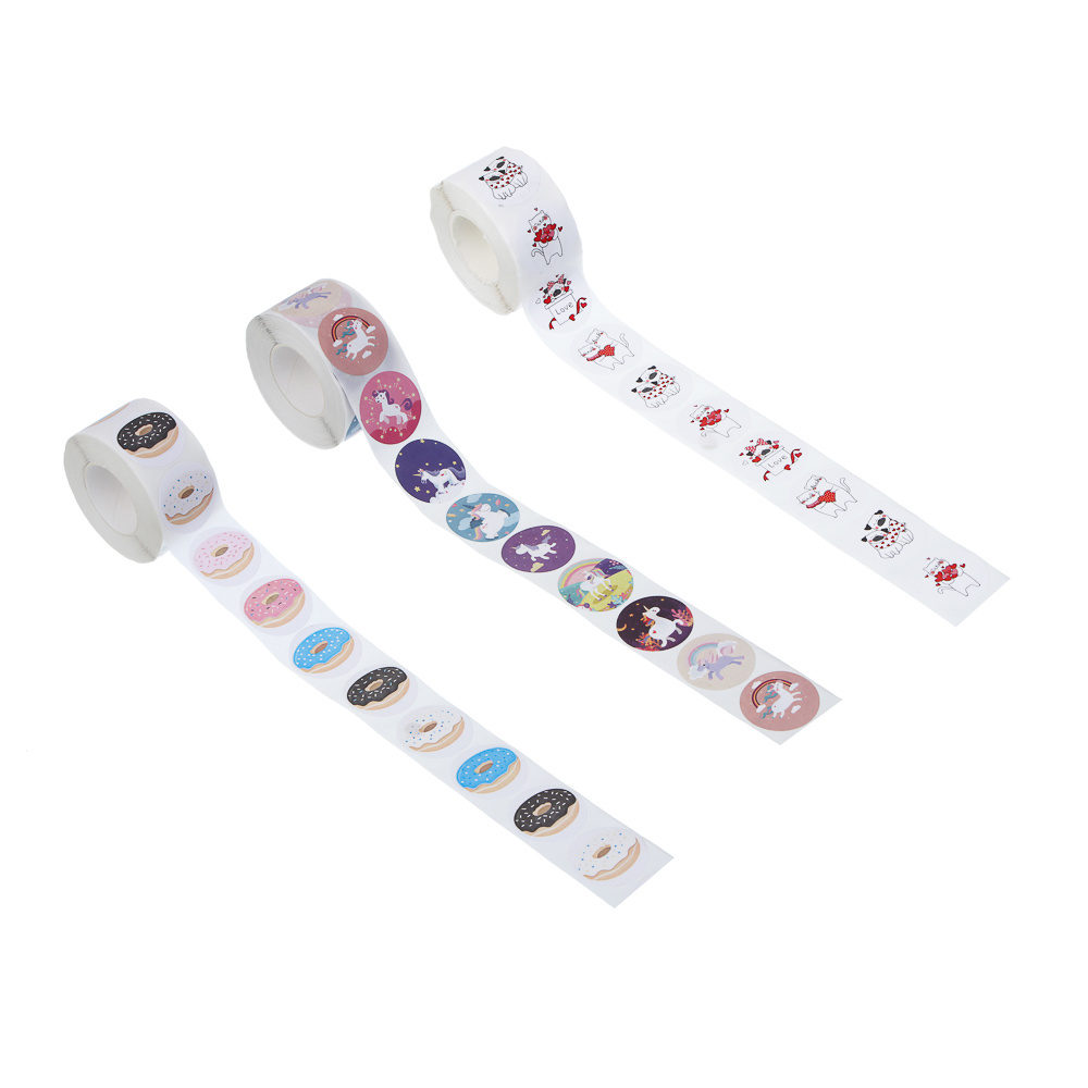 Наклейки для подарков, 500 наклеек, 2,5см, 3 вида - #1