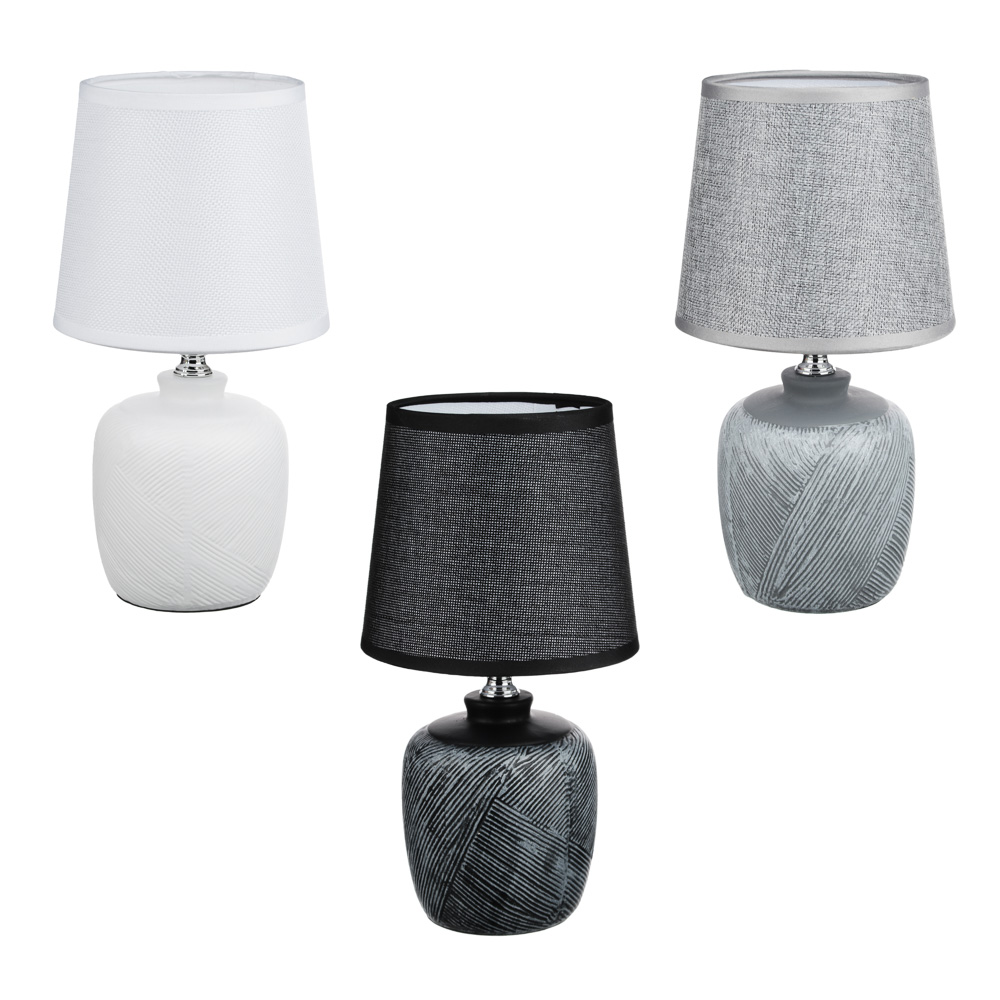 FORZA Лампа настольная, E14, 27,5см, 40 Вт, 220В, керамика, текстиль, 3 цвета - #6