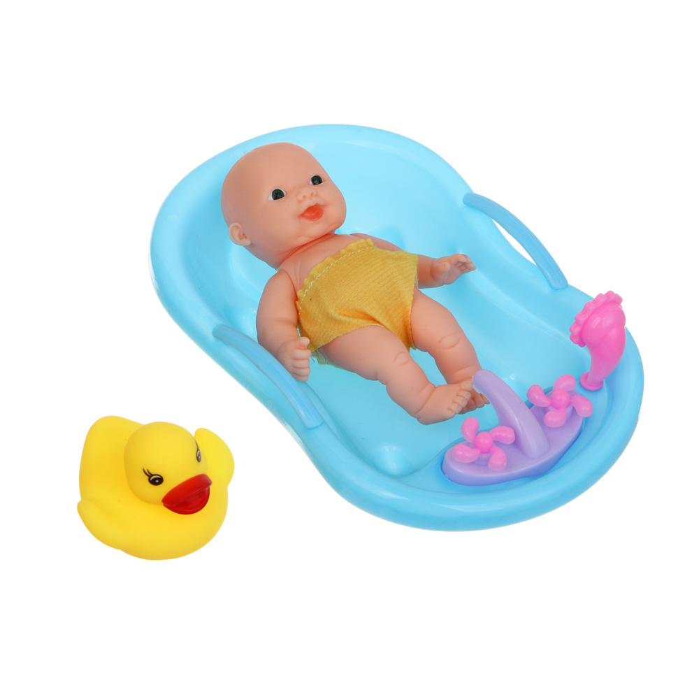 Пупс 12 см в ванночке с аксессуарами, PVC, PP, тм ИГРОЛЕНД - #5